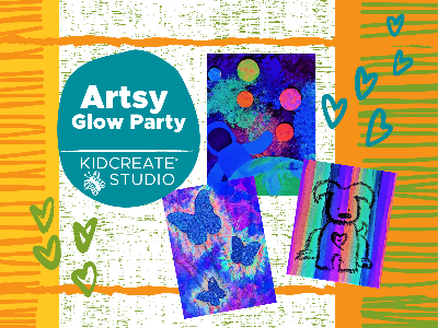 Week 8- Artsy Glow Party Summer Camp (4-10 Years)