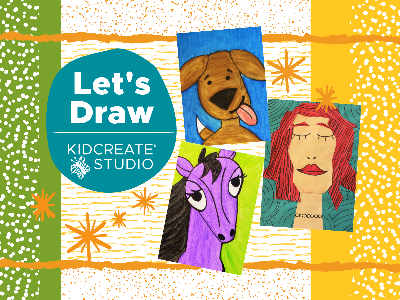 Kidcreate Studio - Johns Creek. Let's Draw- Weekly Class (4-9 Years)